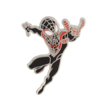 Imagem de Broche esmaltado Miles Morales Ready for Battle, Metal, Sem Pedra Preciosa
