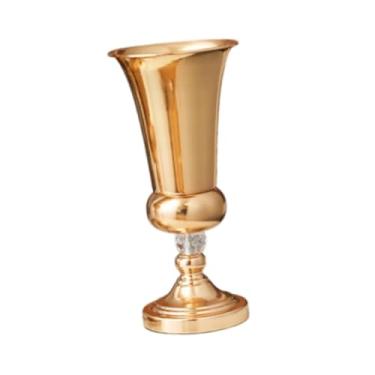 Imagem de Generic Vaso de trompete de flores de casamento decoração de casa decorativa recepção de metal arranjos centrais de flores para aniversário de aniversário, S