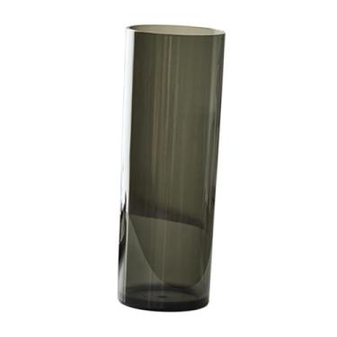 Imagem de WeiLaiKeQi Organizador de desktop de vaso de vaso de flores acrílico Arranjo floral para lareira Cozinha de escritório de casamento em casa, Mouth 12 Cm H 35 Cm