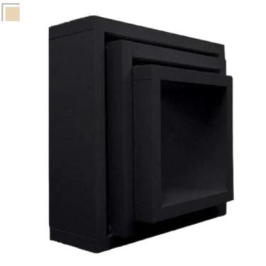 Imagem de Nicho Para Bonecas Quadrado Decoração Bebe Branco Decorativo - Inffini