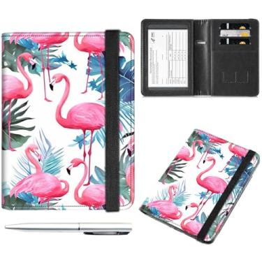 Imagem de Combo de porta-cartão de passaporte e vacina, capa para passaporte com compartimento para cartão de vacina com bloqueio RFID, para carteira, capa de passaporte, porta-passaporte para mulheres e homens