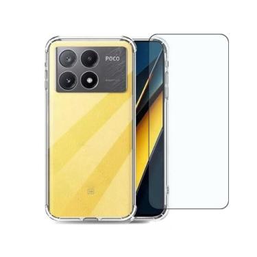 Imagem de Kit Capa Anti Impacto + Película De Vidro 3D/9D Compatível POCO X6 PRO 5G Premium