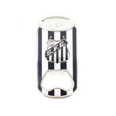 Imagem de Ímã Abridor Garrafas Forma Lata 8.5x4cm Santos FC - mileno