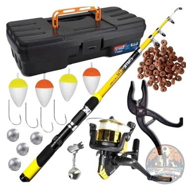 Imagem de Kit Pesca Completo com Vara Molinete Maleta com Acessórios e Alicate Pega Peixe