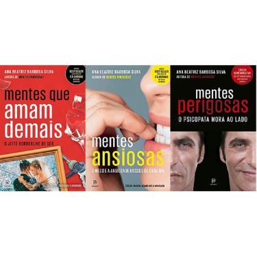 Imagem de Kit 3 livros ana beatriz barbosa Mentes que amam demais + ansiosas + psicopatas