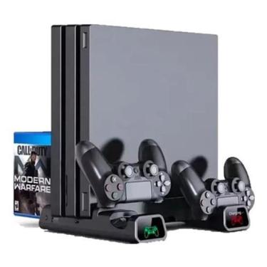 Imagem de Base Vertical Cooler Ps4, Ps4 Slim, Ps4 Pro 3 Ventilador