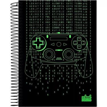 Imagem de Caderno Universitário Estampado 10 Matérias School Basics - Sortido