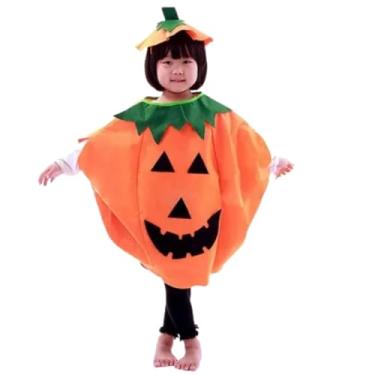 Imagem de Fantasia de Abóbora Halloween, Traje Infantil e Adulto com Chapéu (Infantil)