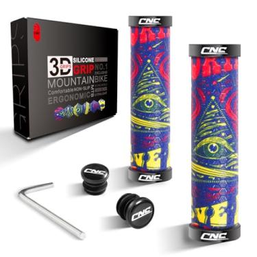 Imagem de Pegadores de guidão de bicicleta CNC, pegas de silicone MTB para mountain bike/BMX/bicicleta.