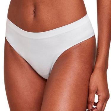 Imagem de Calcinha Hope 38020 Biquini Sem Costura Conforto Laterais Largas, Bran