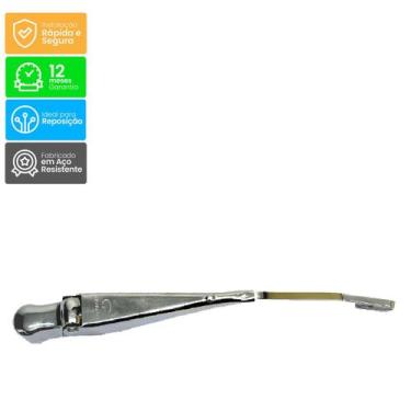 Imagem de Haste Braço Limpador Para-brisa Vw: Fusca 76/78 CROMADO - Direito/Esqu
