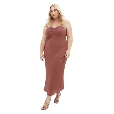 Imagem de City Chic Vestido feminino plus size - Kyra Slip, Roseberry, 52