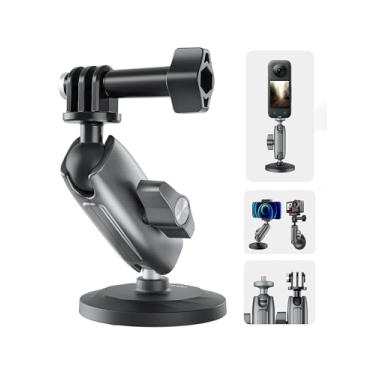 Imagem de Suporte Magnético TELESIN para Câmera de Ação, Compatível com GoPro Max, Hero 13-6, DJI Action 4, Osmo Pocket 3, Insta360 X3 X4, Go3, Acessórios de Montagem