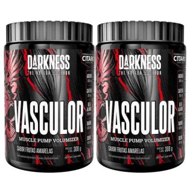 Imagem de 2x Pre treino Vasculor Darkness Frutas Amarelas 300g, Frutas Amarelas