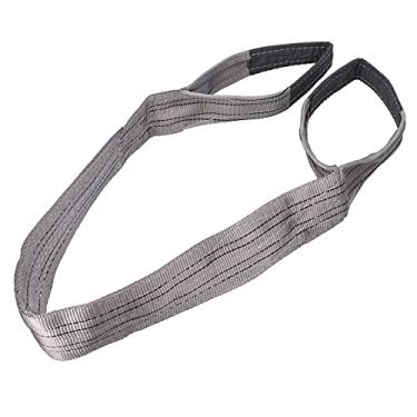Imagem de Levantamento de Tipóia, 4t Espessado PES Cinta de Alta Resistência, Largura de 100 Mm, Cinza, Amplamente Utilizada Em Navio, Máquinas, Porto, Transporte, Engenharia (2m (6,56 pés))