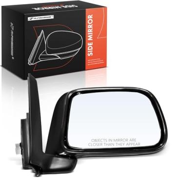 Imagem de A-Premium Espelho retrovisor elétrico do lado do passageiro - Compatível com Honda CR-V CRV 1997 1998 1999 2000 2001 - Espelho retrovisor externo externo preto dobrável não aquecido