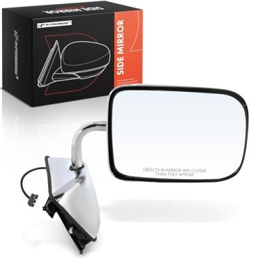 Imagem de A-Premium Espelho retrovisor traseiro externo cromado não aquecido - Compatível com Dodge D100, D150, D200, D250, D300, D350, D400, D450, W100, W150, W200, W250