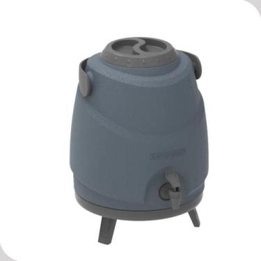 Imagem de Garrafa termica Agua Com Pé Torneirinha Alça 9L Cinza Soprano Tereré