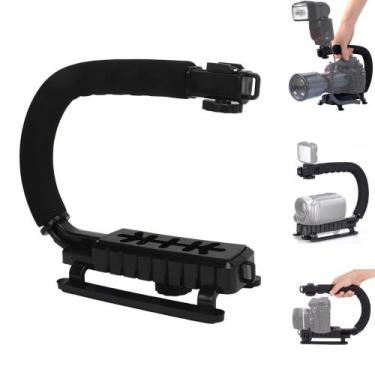 Imagem de Suporte Estabilizador de Mão Grip Para Flash Filmadora Câmera Dlsr - K