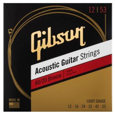 Imagem de Encordoamento Violão Bronze 80/20 Gibson Jg Light 012-053
