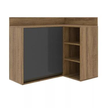 Imagem de Armário Aéreo 1 Porta Confort Batrol Móveis Cinamomo/Grafite