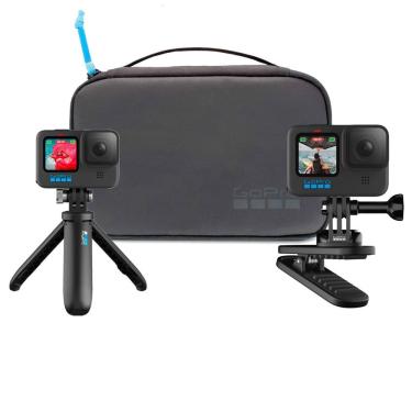 Imagem de Kit Viagem Gopro 2.0 Com Bastão Shorty + Clip Magnético + Estojo
