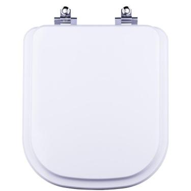 Imagem de Tampa De Vaso Sanitário Com Amortecedor Quadra Branco Para Bacia Deca