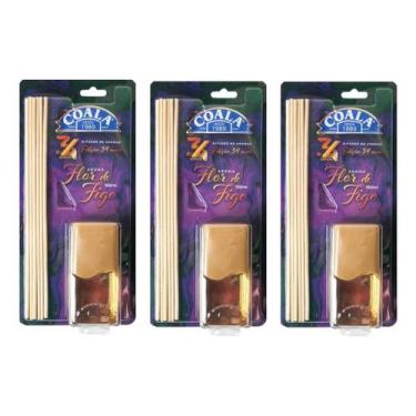 Imagem de Kit 3 Coala Difusor de Aromas e Ambientes Com Varetas - Flor de Figo 1