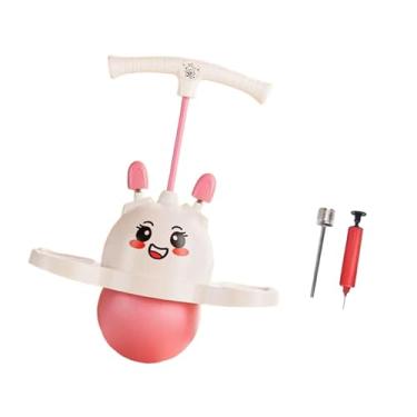Imagem de menolana Bola de salto Pogo, brinquedos de salto, alça ajustável, prancha de salto, brinquedo de salto em altura para playground, jardim de infância, Rosa