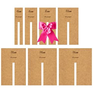 Imagem de Gabarito Mdf Para Fazer La�o Perfeito 7 Medidas 4 a 16cm