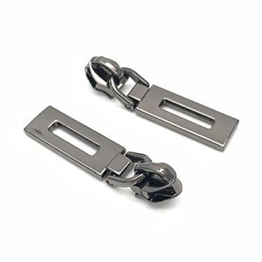 Imagem de RuiDaTeng #5 Puxadores De Zíper Em Metal Bronze, 25 Peças, Rolo Nylon A Granel, Deslizante Para Bolsas, Costura Bolsas