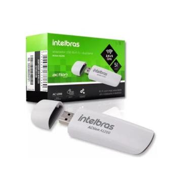 Imagem de Adaptador USB 3.0 Wifi Dual Band Action A1200 Intelbras