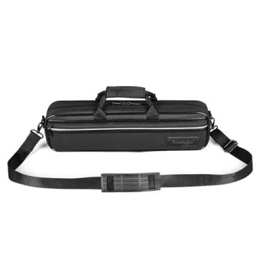 Imagem de Omebaige Estojo Leve Para Flauta Com Pé B/C, Estrutura Rígida, Bolsa De Transporte (Flauta Bga)