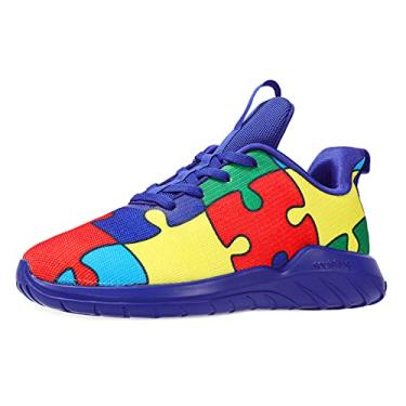 Imagem de Tênis de corrida Soulsfeng masculino, leve, moderno, estiloso, esportivo, para treino, academia, jogar tênis, caminhada, tamanho 35 a 50, Quebra-cabeças, 38