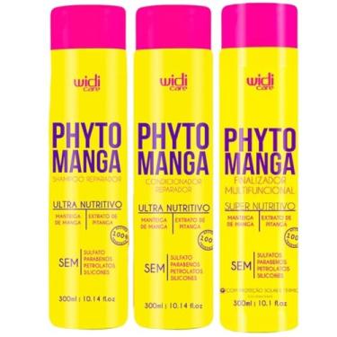 Imagem de Kit Widi Care Shampoo + Condicionador + Finalizador Phytomanga Reparação Ultra Nutritiva 300ml