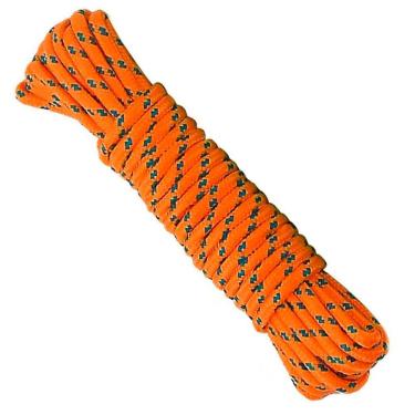 Imagem de Kit 4 Cordas Laranja Para Amarrar Lona De Caminhão Em Poliéster 15 Metros