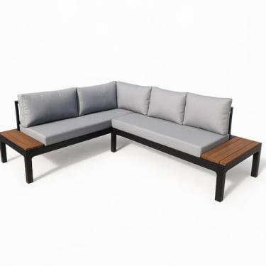 Imagem de Sofá L Casa Braune 2.7x2.2m, Alumínio, Tecido Impermeavél