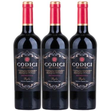 Imagem de Vinho Tinto Codici Primitivo Puglia 750ml (3 Und)