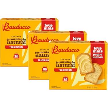 Imagem de 3 Torrada TRADICIONAL BAUDUCCO MultiPack 284g