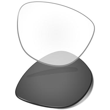 Imagem de Vonxyz Lentes de substituição para óculos de sol Oakley Jupiter Carbon OO9220| Jupiter Squared – Ativado fotocromático preto transparente