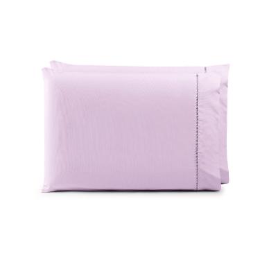 Imagem de Par de Fronhas 70cm x 50cm 2 Peças Paris  Percal 150 Fios 100% Algodão - Lilás