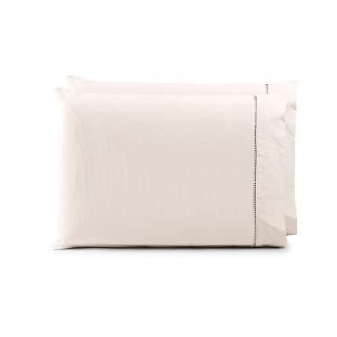 Imagem de Par de Fronhas 70cm x 50cm 2 Peças Paris  Percal 150 Fios 100% Algodão - Palha