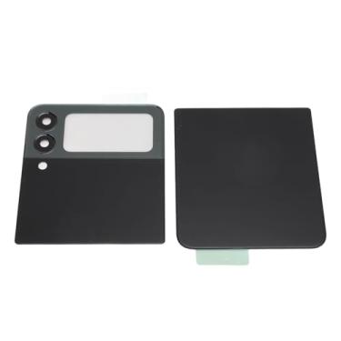 Imagem de Generic Porta de Alojamento de Vidro Traseiro, Profissional Fácil de Instalar Flip Telefone Substituição de Tampa Perfeitamente Compatível para Reparo de Telefone (Preto)