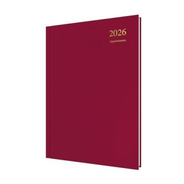 Imagem de Collins - Essencial - Agenda anual de 12 meses 2026, diário a página com agenda de compromissos de meia hora, capa dura A4 - marrom (ESSA41A.78-26)