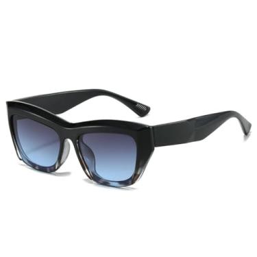 Imagem de Óculos de sol estilo gatinho, armação pequena, vintage, feminino, clássico, preto, masculino, moda para atividades ao ar livre, UV400 (C3)