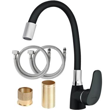 Imagem de Torneira Flexivel de Bancada, Mesa Para Pia Cozinha Quente e Frio  Fc-104