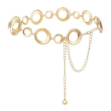 Imagem de Luvatar Fashion Cinto de Corrente de Metal Blusa Vestido Suéter Cinto de Corrente.., Ouro - T00, Mediun
