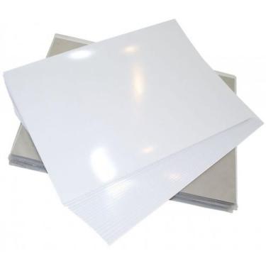 Imagem de Papel Fotográfico 230g A4 Glossy Branco Brilhante 50 Folhas - Premium