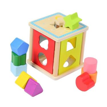 Imagem de Milageto Shape Sortter House Stack Shape de cor da forma de classificação correspondente ao reconhecimento de para