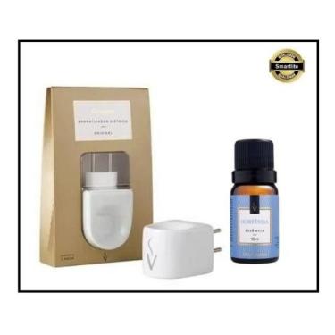 Imagem de Kit Aromatizador Difusor Porcelana Via Aroma + Essência 10ml Madeira N